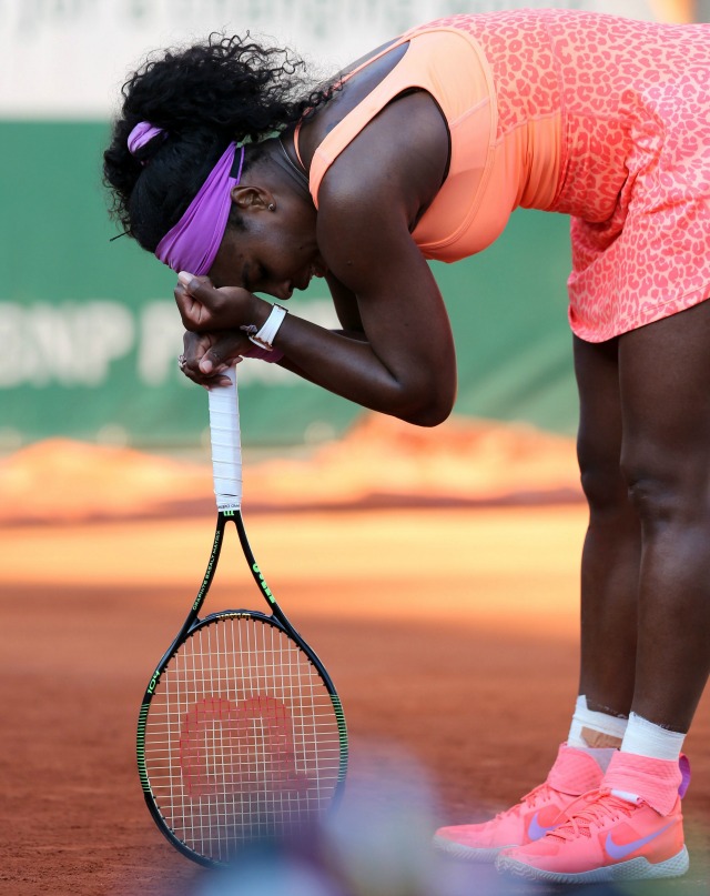 2015 French Open held at Roland Garros - Various Matches Featuring: Serena Williams Where: Paris, France When: 05 Jun 2015 Credit: SIPA/WENN.com