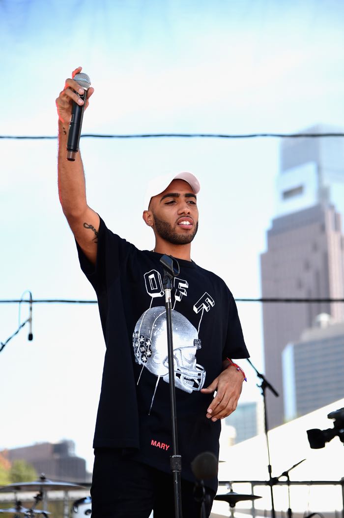 PHILADELPHIA, PA - SEPTEMBER 06: Rapper Bizzy Crook performs on stage during 2015 Budweiser Made in America festival at Benjamin Franklin Parkway on September 6, 2015 in Philadelphia, Pennsylvania. (Photo by Dimitrios Kambouris/Getty Images for Anheuser-Busch)