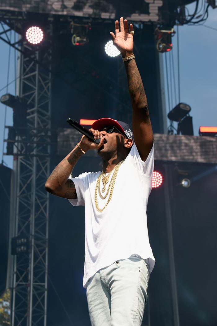PHILADELPHIA, PA - SEPTEMBER 06: Fabolous performs onstage during the 2015 Budweiser Made in America Festival at Benjamin Franklin Parkway on September 6, 2015 in Philadelphia, Pennsylvania. (Photo by Kevin Mazur/Getty Images for Anheuser-Busch)