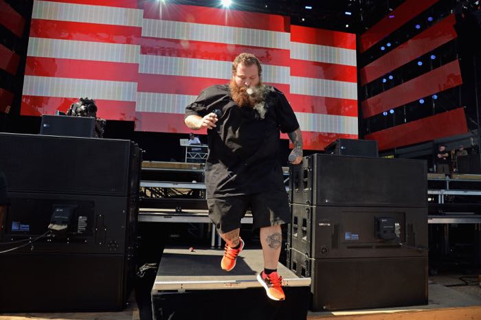 PHILADELPHIA, PA - SEPTEMBER 06: Rapper Action Bronson performs onstage during the 2015 Budweiser Made in America Festival at Benjamin Franklin Parkway on September 6, 2015 in Philadelphia, Pennsylvania. (Photo by Kevin Mazur/Getty Images for Anheuser-Busch)