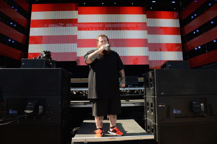 PHILADELPHIA, PA - SEPTEMBER 06: Rapper Action Bronson performs onstage during the 2015 Budweiser Made in America Festival at Benjamin Franklin Parkway on September 6, 2015 in Philadelphia, Pennsylvania. (Photo by Kevin Mazur/Getty Images for Anheuser-Busch)