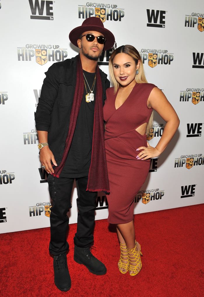 NEW YORK, NY - DECEMBER 10: Romeo Miller and Kristinia DeBarge attend as WE tv Celebrates The Premiere Of New Series Growing Up Hip Hop on December 10, 2015 in New York City. (Photo by D Dipasupil/Getty Images for WE tv)