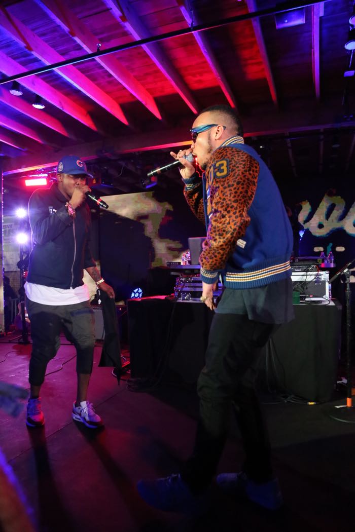 BJ The Chicago Kid and Anderson . Paak at The Bud Light Factory
