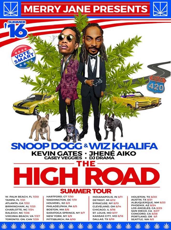 Snoop Dogg Wiz Khalifa The High Road tour