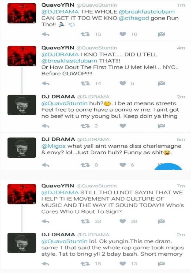 DJ Drama And Quavo Beef