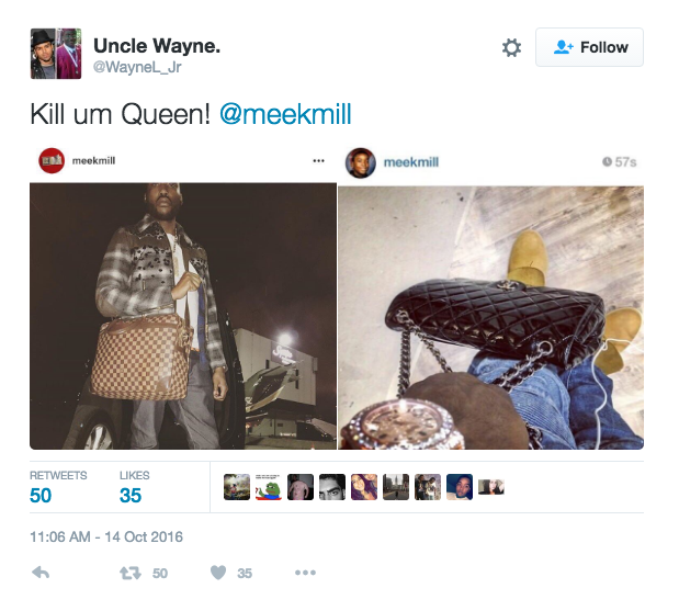 Twitter is Going IN on Meek Mill for Sporting a Man Purse, News