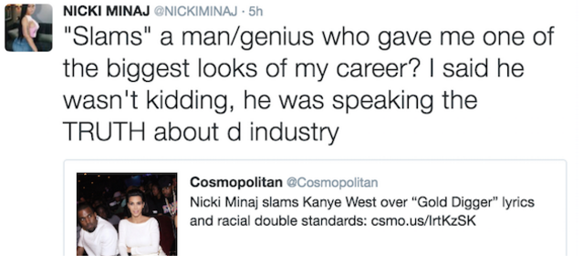 Nicki Minaj Kanye West Gold Digger Lyrics, White Wife