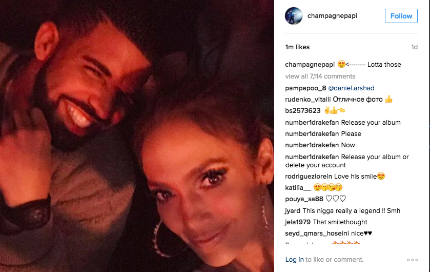 Drake and Jennifer Lopez