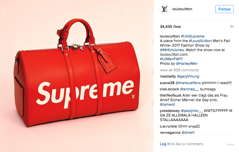 Bags, Louis Vuitton X Supreme Duffle Bag 10 Authentic