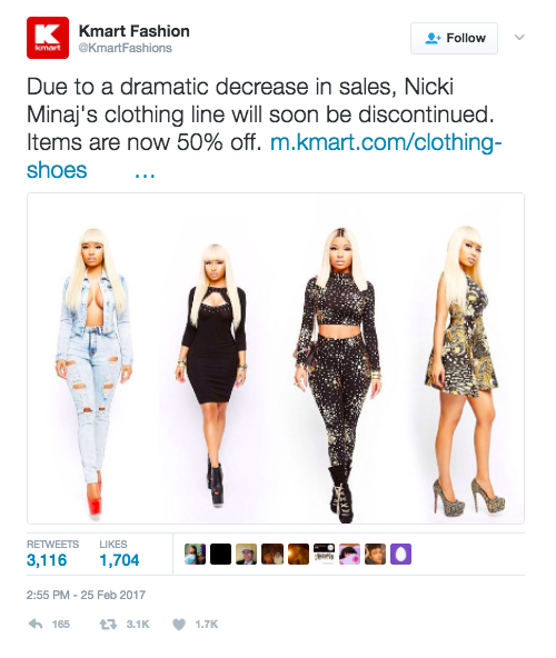 Nicki Minaj Launches Clothing Line at Kmart