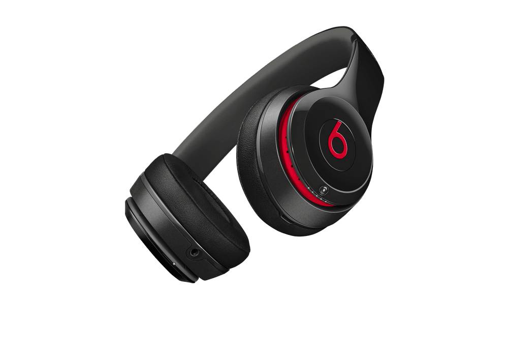 beats solo 2 wireless black and red