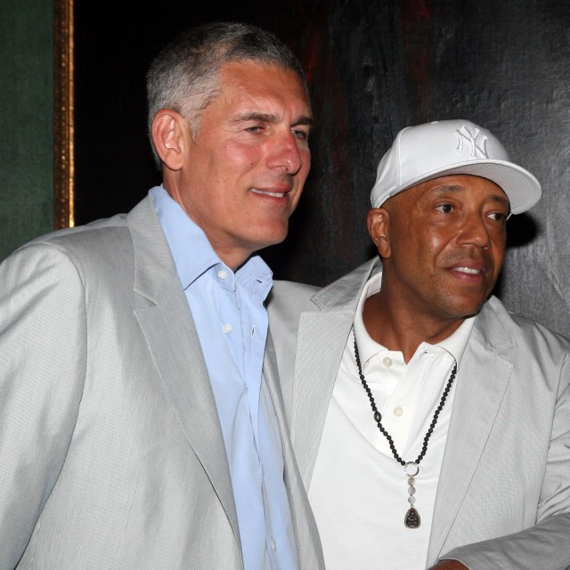 Lyor Cohen and Russell Simmons