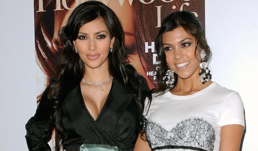 Kim Kardashian and Kourtney Kardashian