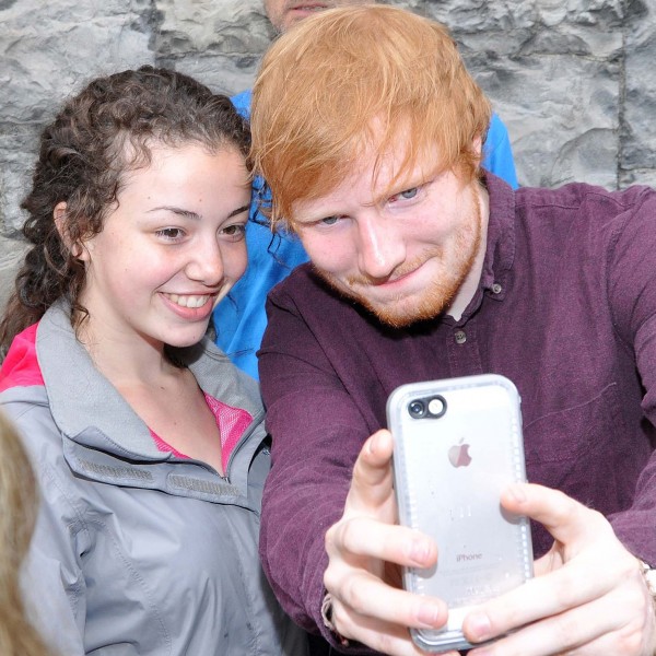 Ed Sheeran meets fans