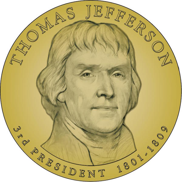 Thomas Jefferson PRESIDENTIAL DOLLARS