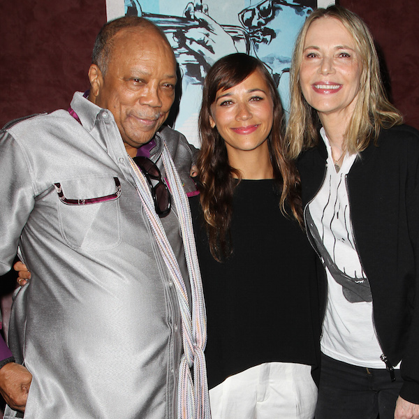 Quincy Jones,Rashida Jones, and Peggy Lipton