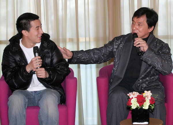 Jackie Chan and his son Jaycee Chan
