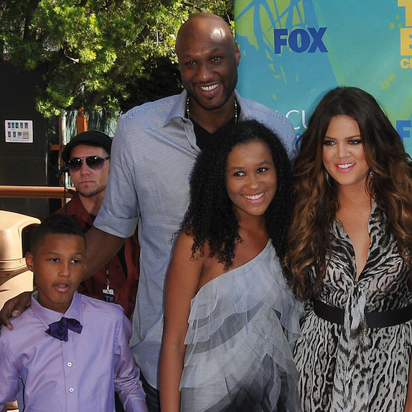 Lamar Odom, Khloe Kardashian and children
