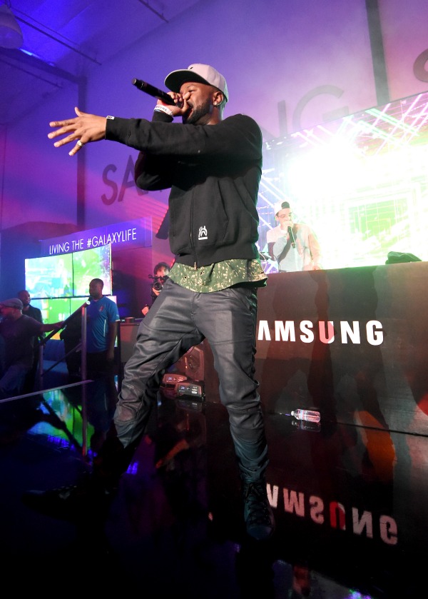 LOS ANGELES, CA - JUNE 26:  Rapper Casey Veggies performs onstage at a Roc Nation curated Samsung exclusive concert at Samsung Studio LA on June 26, 2015 in Los Angeles, California.  (Photo by Michael Buckner/Getty Images for Samsung)