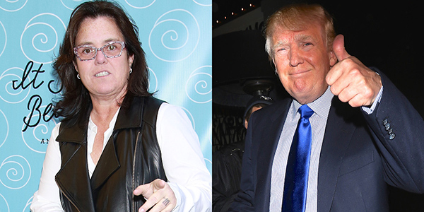 Rosie O'donnell and Donald Trump