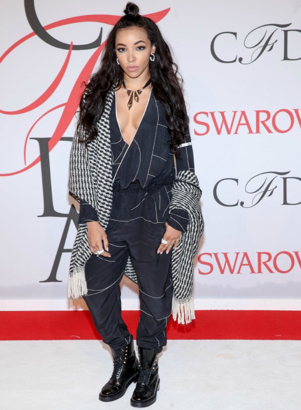 2015 CFDA Fashion Awards at Alice Tully Hall, Lincoln Center - Arrivals Featuring: Tinashe Where: New York, New York, United States When: 01 Jun 2015 Credit: Andres Otero/WENN.com