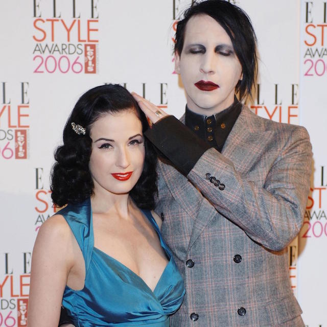 Dita Von Teese and Marilyn Manson