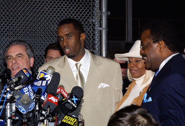 Sean 'Diddy' Combs, Janice Combs and Johnnie Cochran