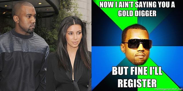 Kim Kardashian and Kanye West