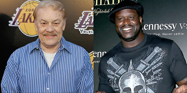 Jerry Buss and Shaquille O'Neal