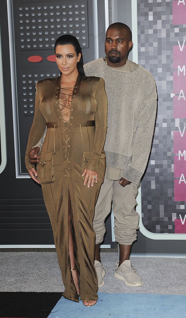 The MTV Video Music Awards 2015 Arrivals Featuring: Kim Kardashian, West Kanye West Where: Los Angeles, California, United States When: 31 Aug 2015 Credit: Apega/WENN.com