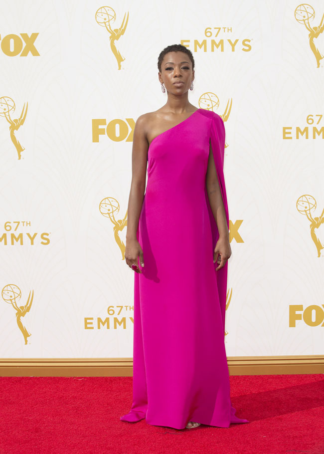 67th Annual Primetime Emmy Awards at Microsoft Theater - Red Carpet Arrivals Featuring: Samira Wiley Where: Los Angeles, California, United States When: 20 Sep 2015 Credit: Brian To/WENN.com