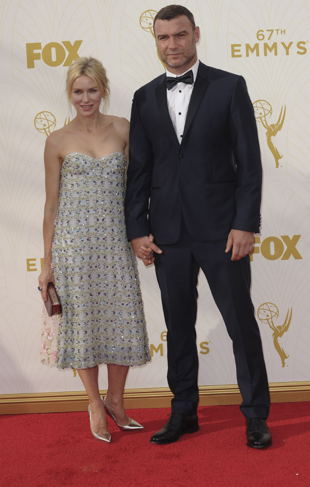 The 67th Emmy Awards arrivals Featuring: Liev Schreiber, Naomi Watts Where: Los Angeles, California, United States When: 21 Sep 2015 Credit: Apega/WENN.com