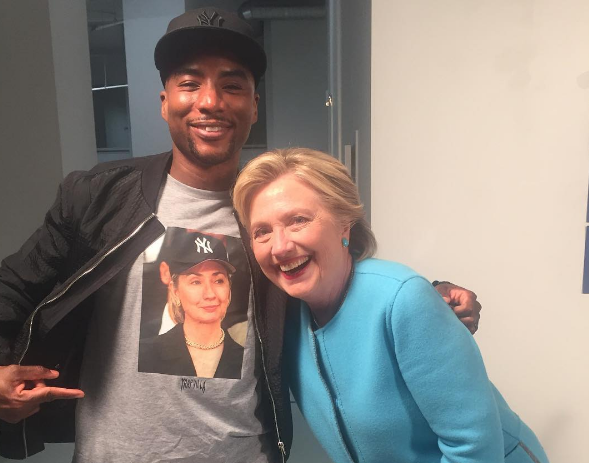 Hillary Clinton and Charlamagne