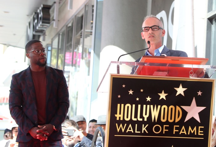 Comedian Kevin Hart is honored with a star on the Hollywood Walk of Fame Featuring: Kevin Hart, Mitch O'Farrell Where: Hollywood, California, United States When: 10 Oct 2016 Credit: FayesVision/WENN.com