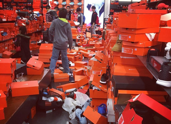 Nike Factory Store Left In Shambles On 