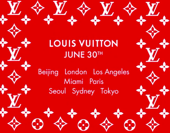 Louis Vuitton on X: #LVxSupreme Tomorrow in Sydney, Seoul, Tokyo, Beijing,  Paris, London, Miami, Los Angeles. Stay connected for the pop up locations.   / X
