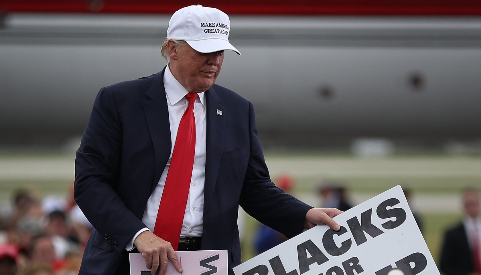 GOP Presidential Nominee Donald Trump Campaigns In Battleground State Of Florida