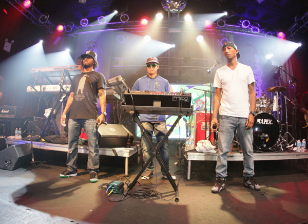 Shae Haley, Chad Hugo, Pharrell Williams of N.E.R.D.