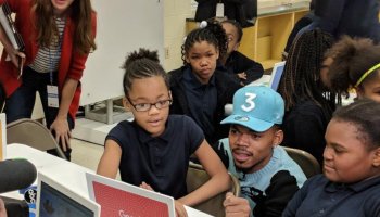 Chance The Rapper and Chicago students