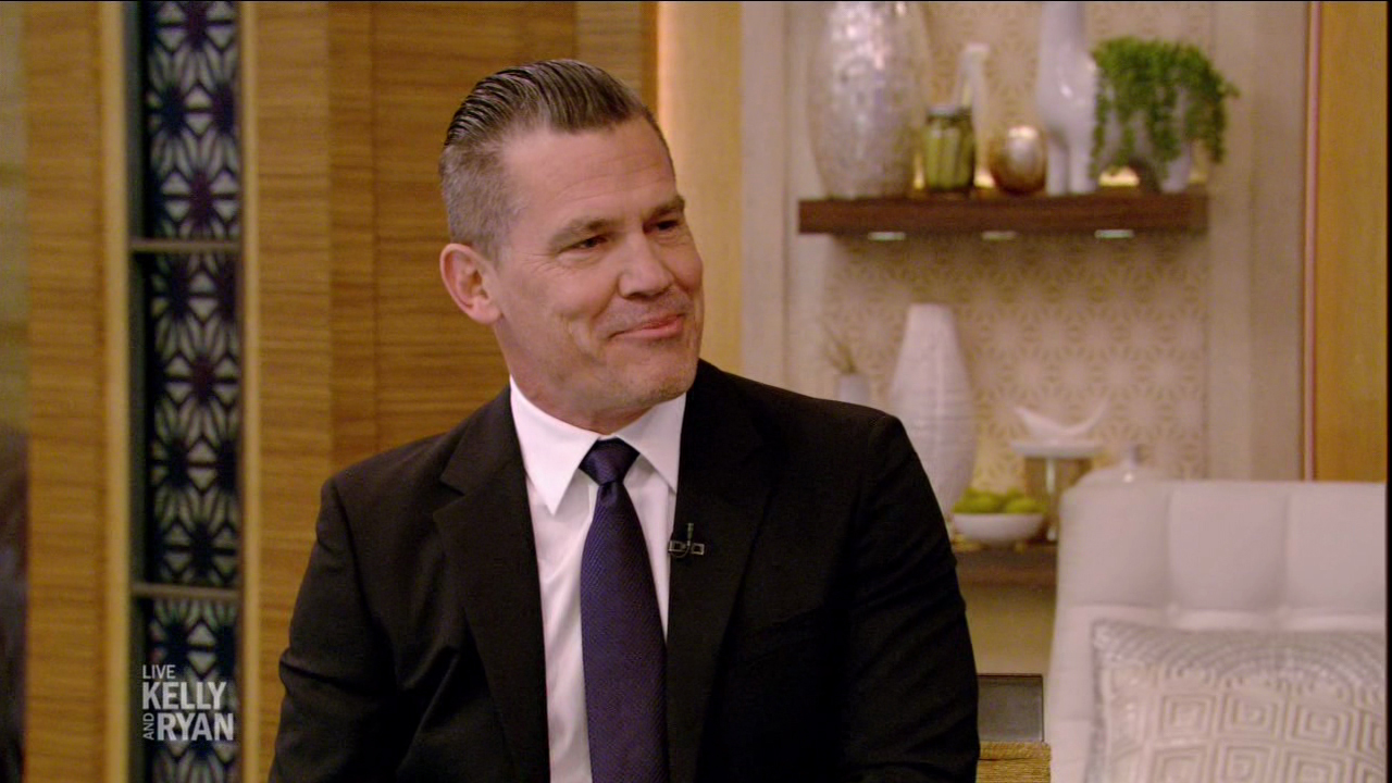 Josh Brolin during an appearance on ABC's 'Live with Kelly and Ryan.'