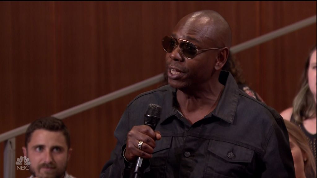 Dave Chappelle during an appearance on NBC's 'The Tonight Show Starring Jimmy Fallon.'