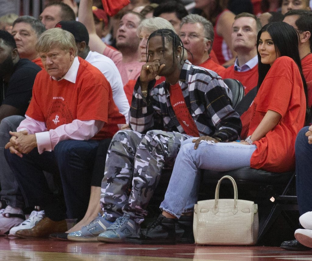 Travis Scott Makes First Appearance Since Stormi's Birth at Houston Rockets  Game