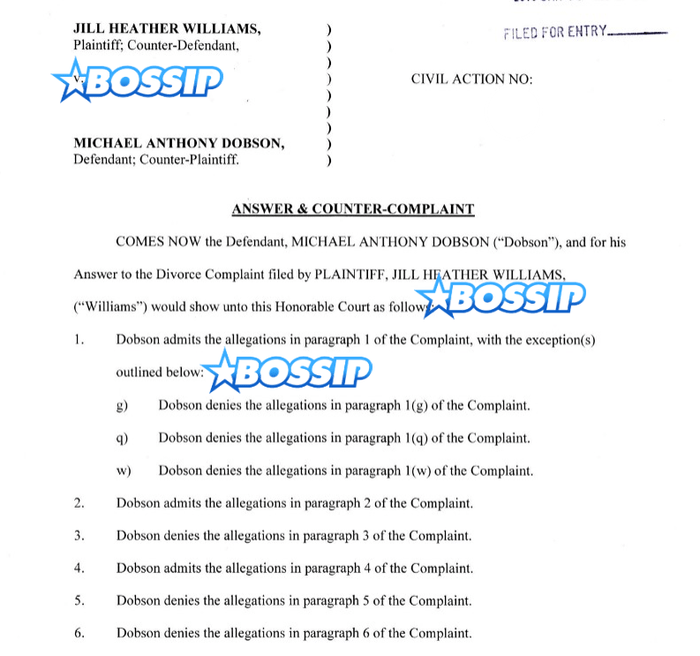 Jill Scott divorce doc