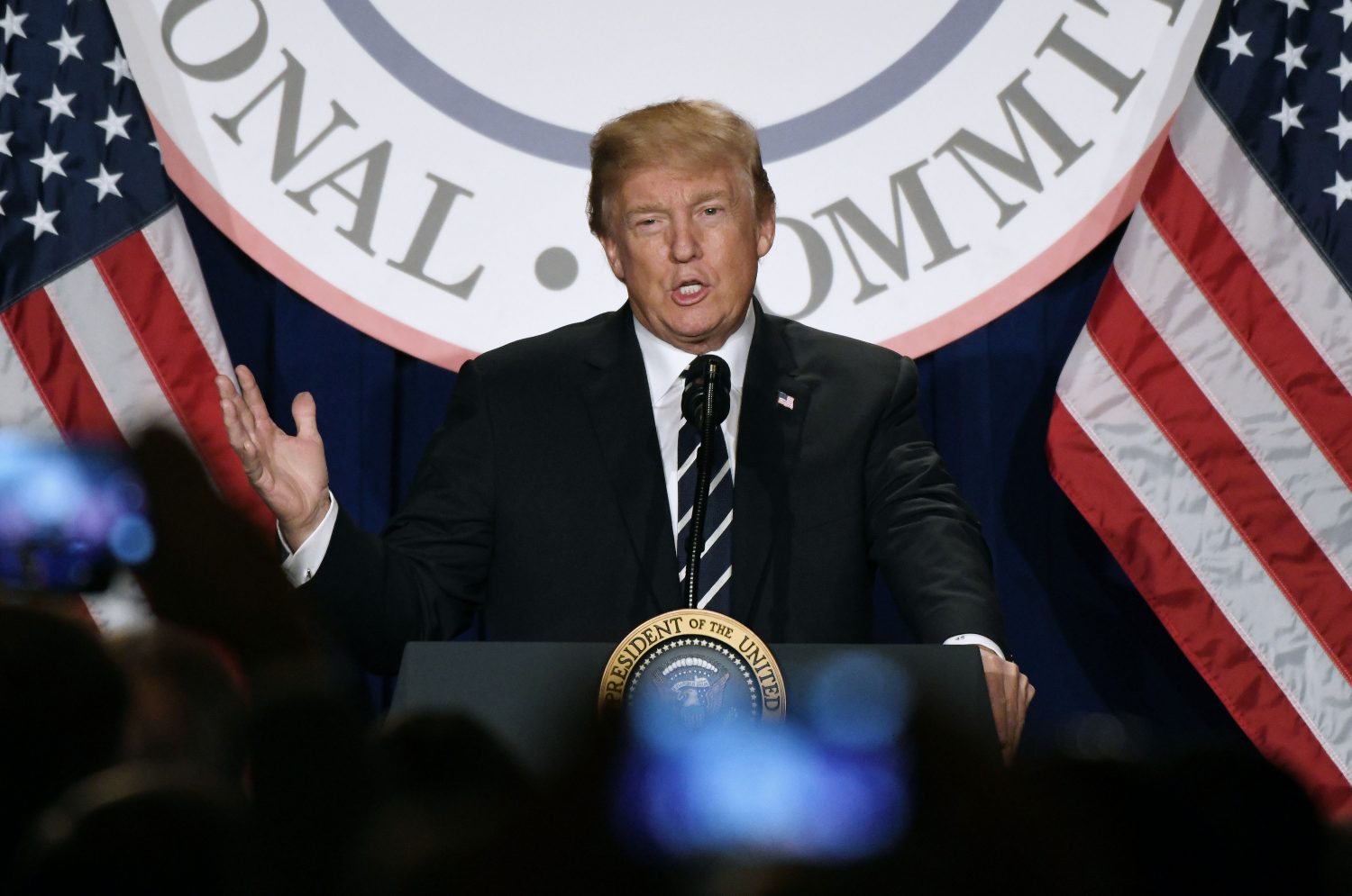 President Trump Speaks At The Republican National Committee Winter Meeting