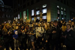 Philadelphia fans celebrate after Super Bowl win