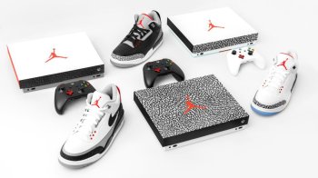 Microsoft Xbox One X Air Jordan III console