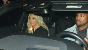 Kim Kardashian and Kanye West out for dinner at Craig's restaurant