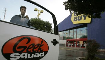 Grant Garrett is a member of Best Buy's Geek Squad. Garrett prepares to depart to a customers house