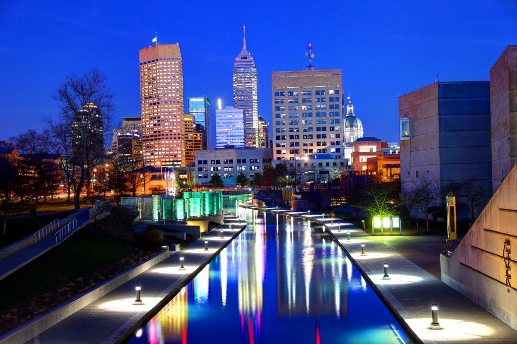 Downtown Indianapolis Indiana Skyline
