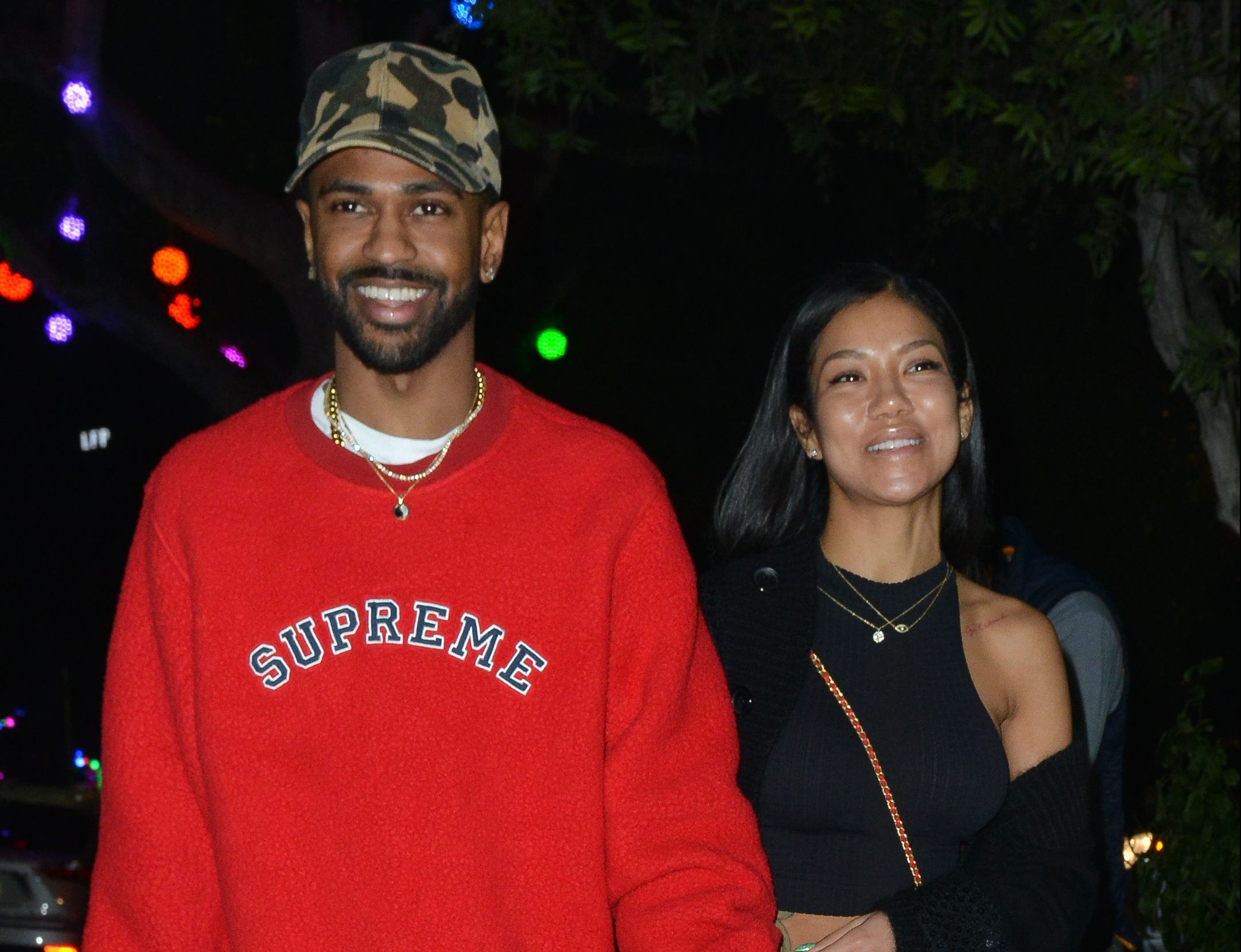 Big Sean at Matsuhisa restaurant with his girlfriend Jhene Aiko